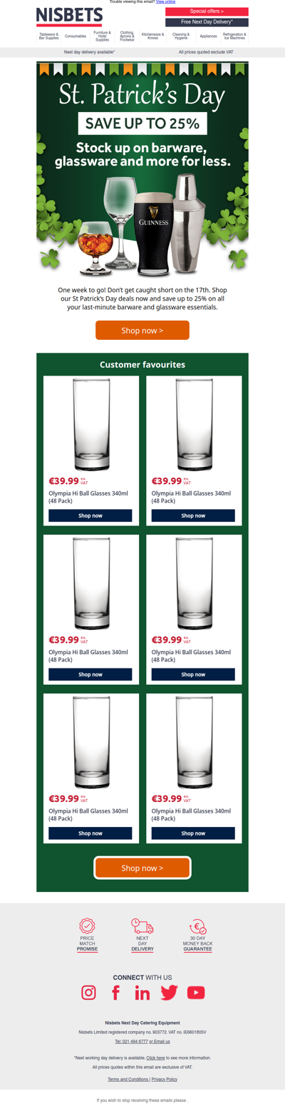 One week to go - stock up on barware & glassware for less