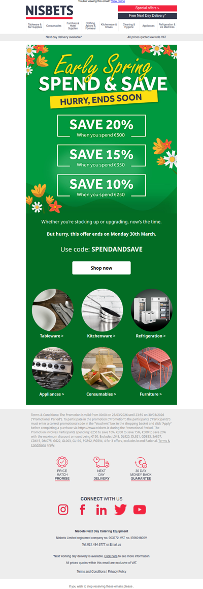 Spend & Save is on! Make your budget go further