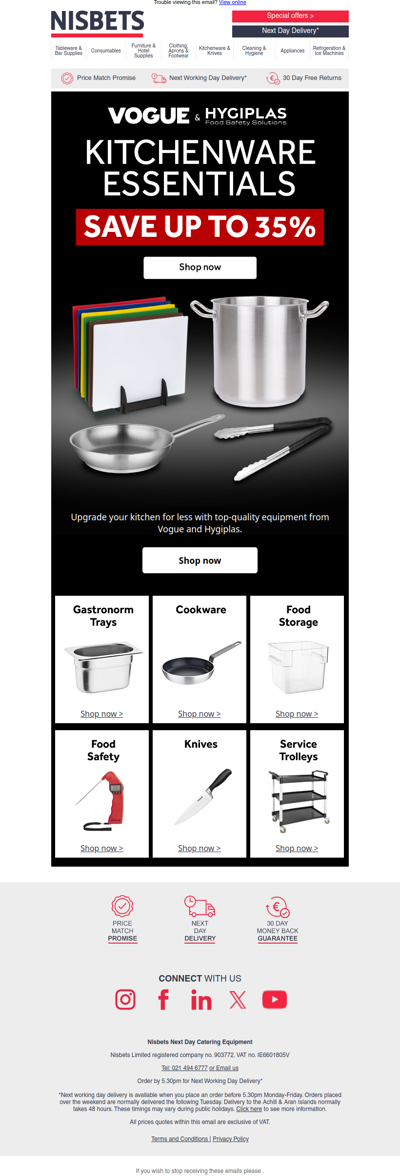 Kitchenware essentials, now up to 35% off