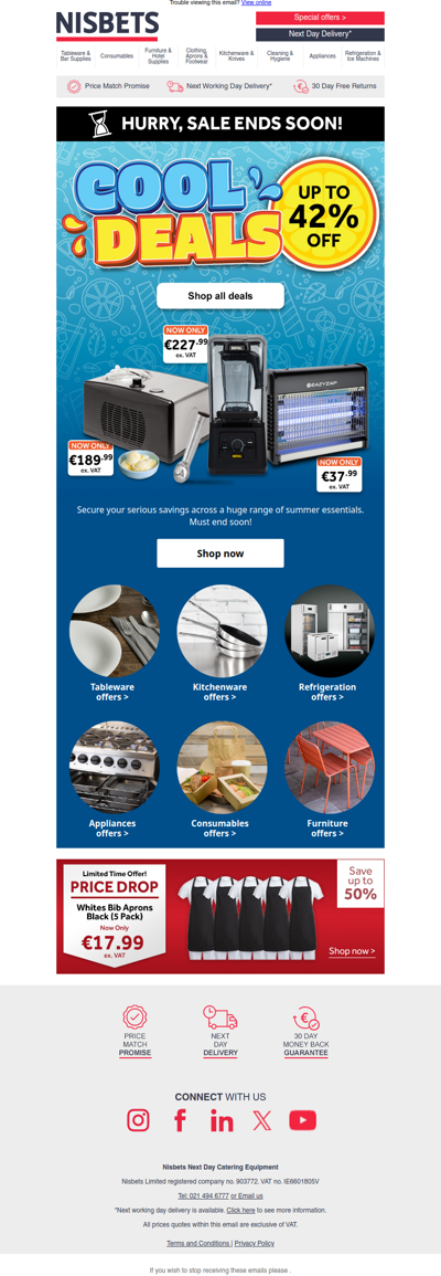 Shop our cool deals whilst they last