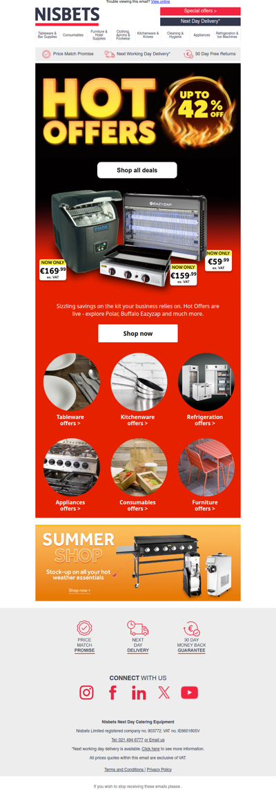 Shop hot offers with up to 42% savings