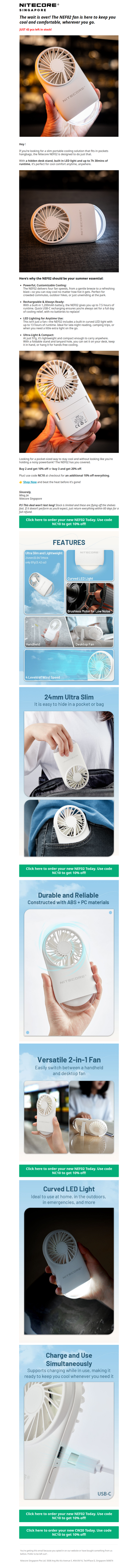 🌬️ Meet the Slimmest Pocket Fan!