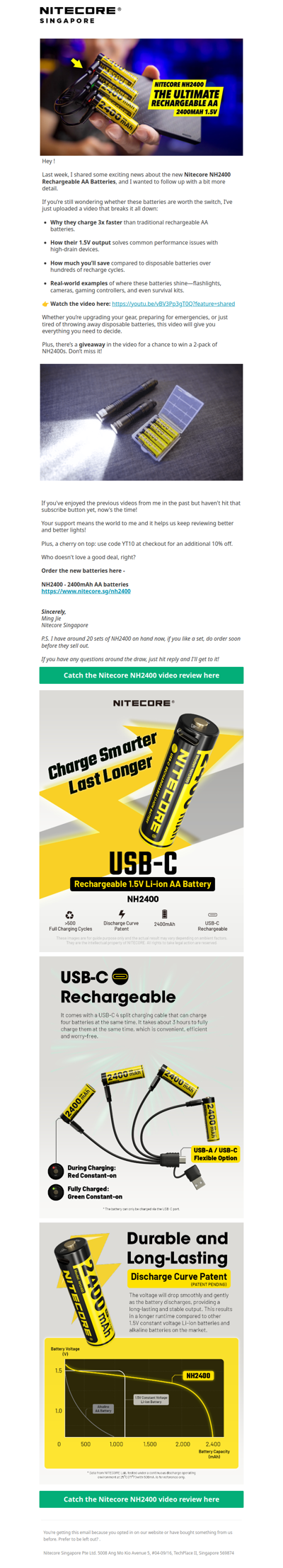 🔥  STOP Throwing Money Away on AA Batteries - Switch to the Nitecore NH2400