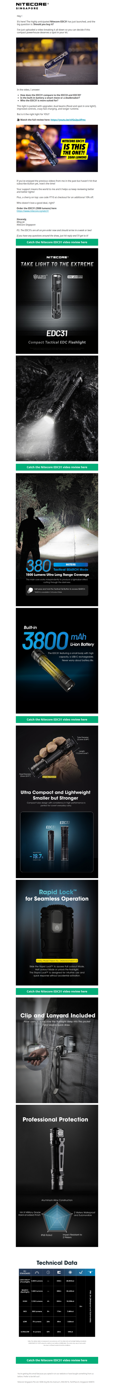 🔥 The Nitecore EDC31 Has Just Launched!