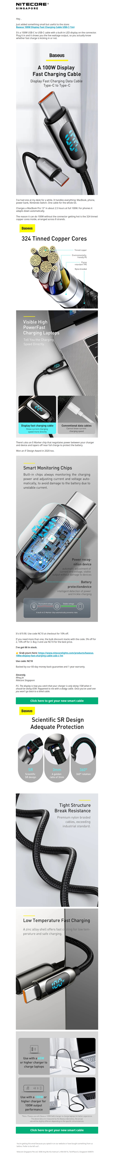 The cable that shows you exactly how fast it's charging