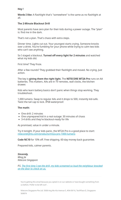 Gear Drop: The 2-Minute Blackout Drill