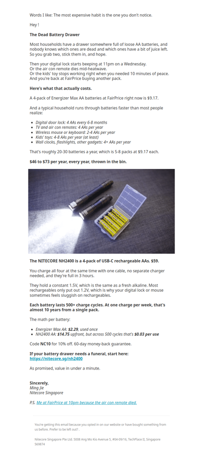 Gear Drop: The Dead Battery Drawer