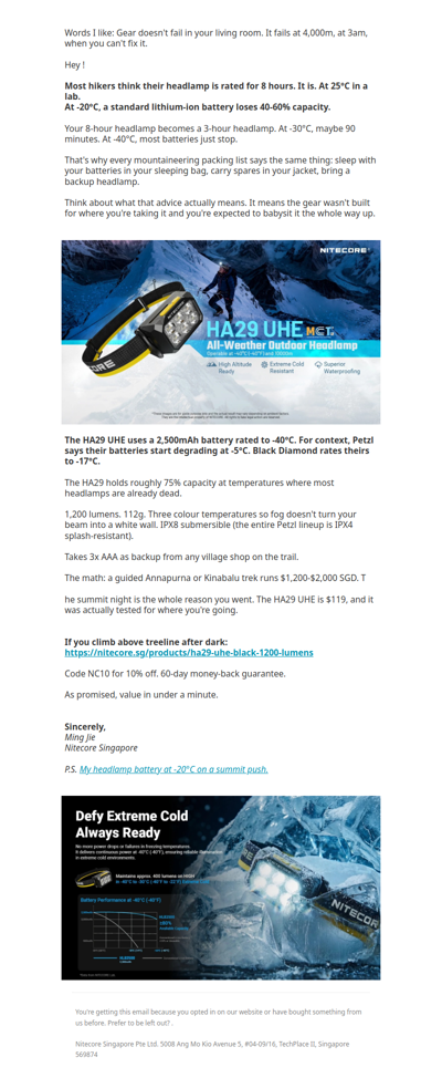 Gear Drop: Why Alpine Hikers Lose Their Light