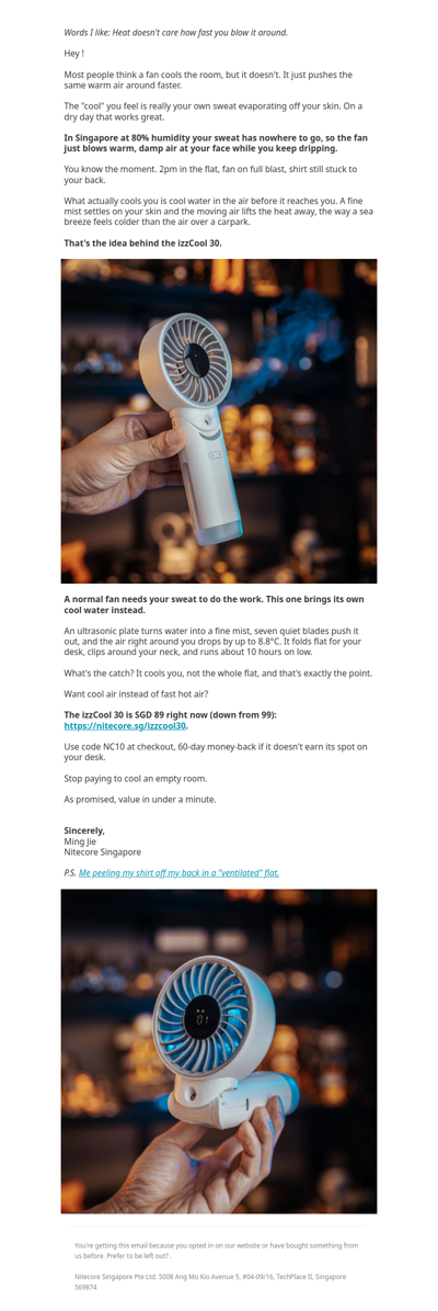 Gear Drop: Your Fan Isn't Cooling You