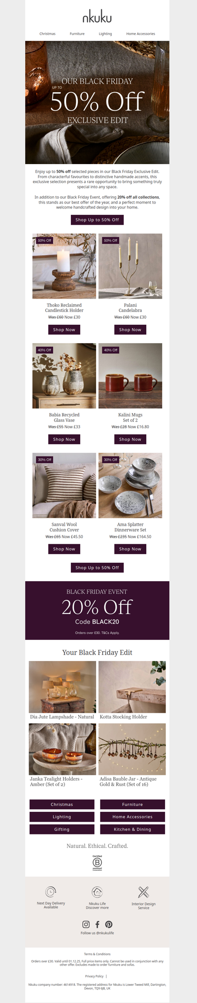 Up to 50% Off Our Black Friday Exclusive Edit