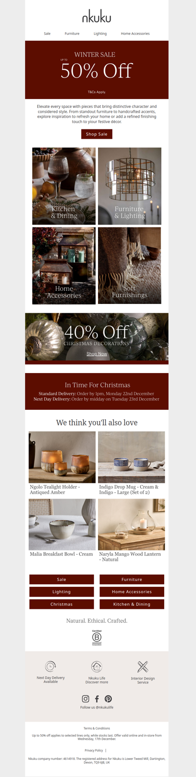 Up to 50% Off Winter Sale