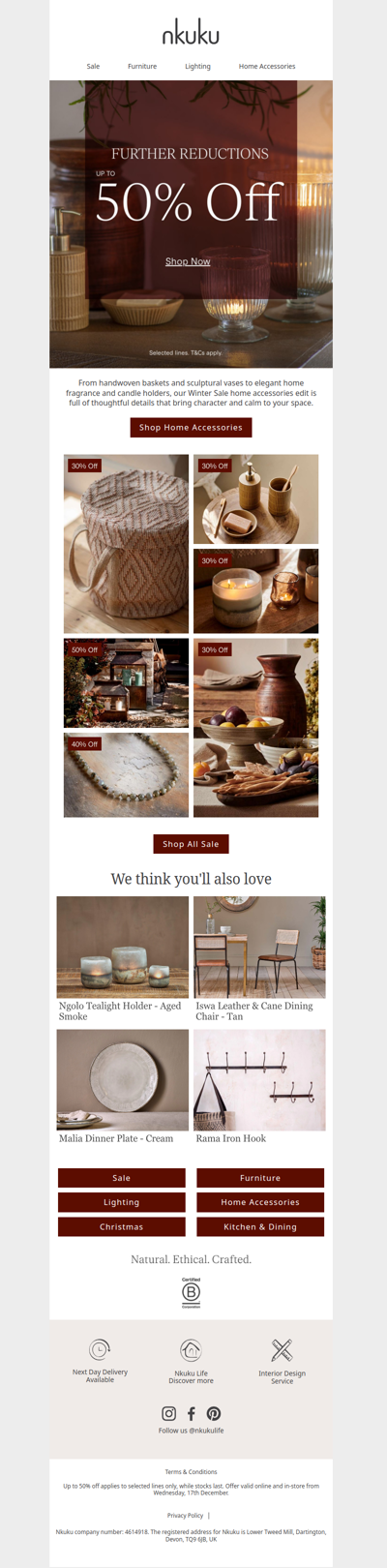 Home Accessories Up to 50% Off