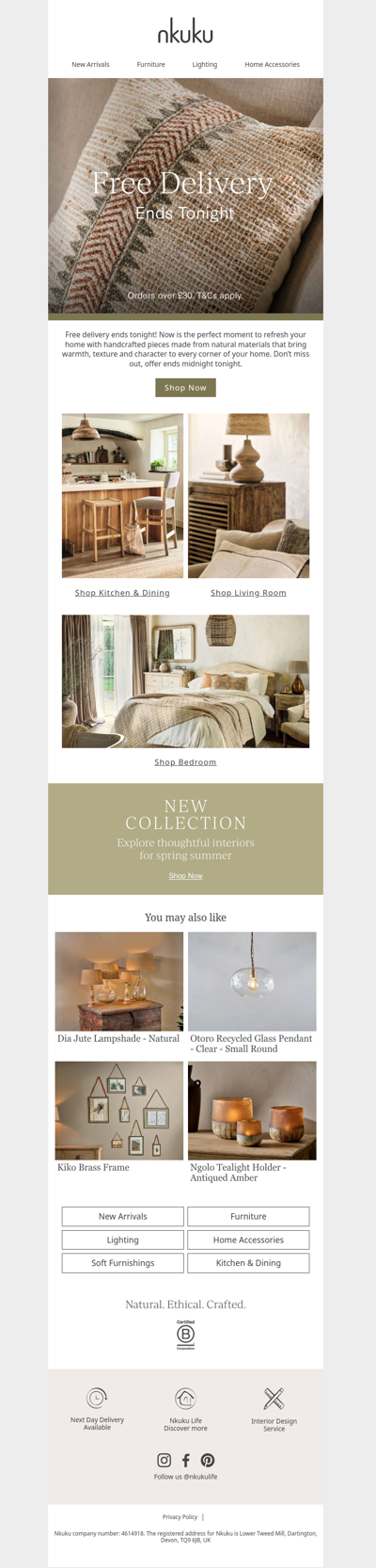 Free Delivery Ends Tonight!