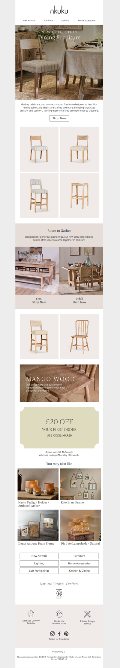 New Collection Dining Furniture