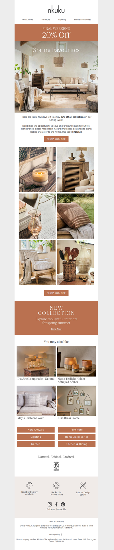 20% Off Spring Favourites