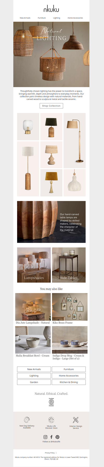 Just Arrived: Natural Lighting