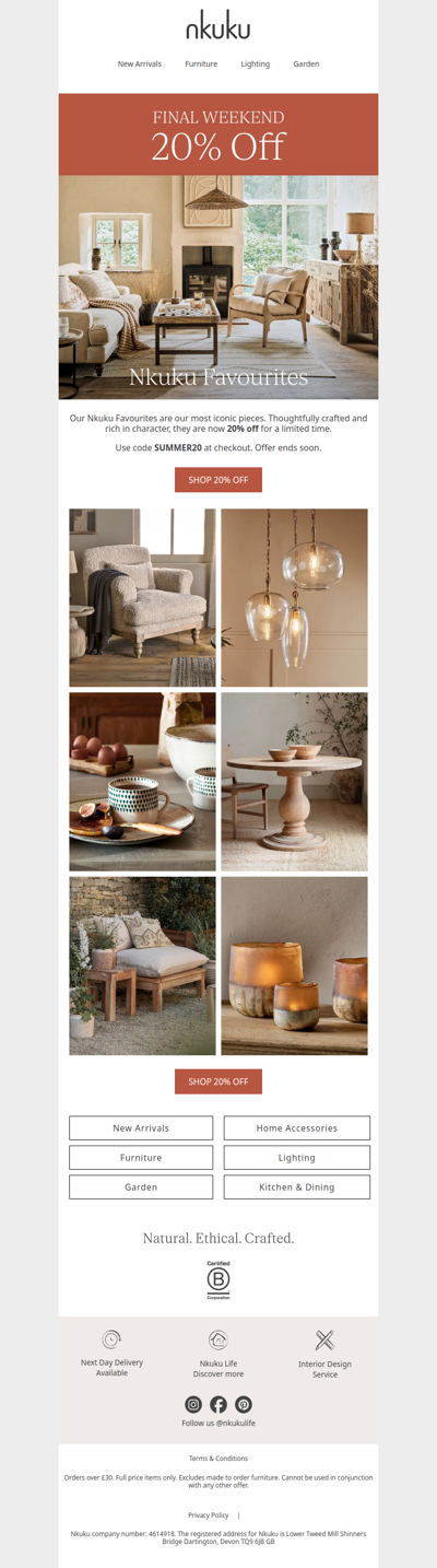 20% Off Summer Favourites