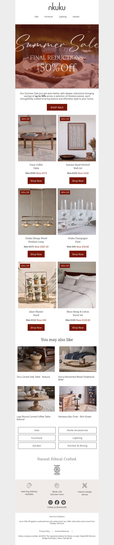 Final Reductions Now On