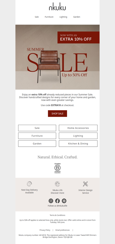 Extra 10% Off Sale