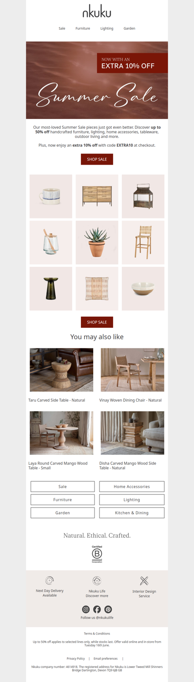 Extra 10% Off Our Sale Favourites