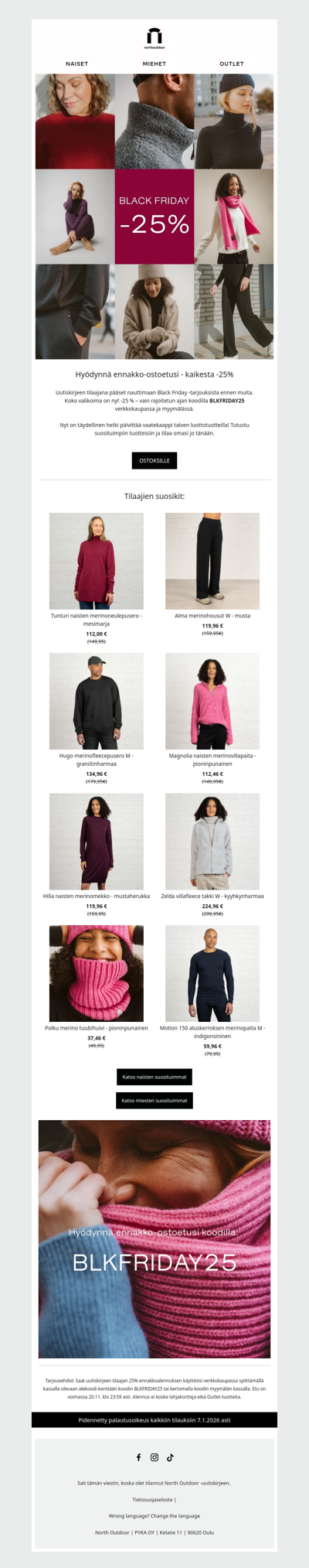 Kurkkaa Black Fridayn suosituimmat tuotteet 🐑