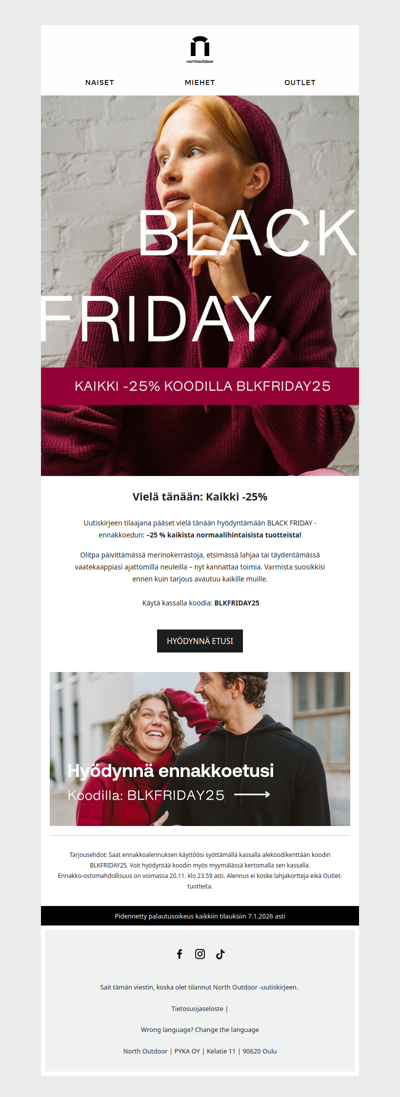 🖤 Vielä tänään: hyödynnä Black Friday ennakkoetusi!