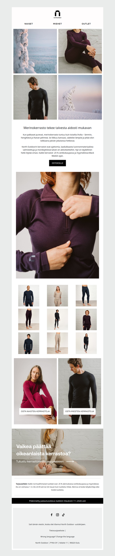 Tee talvesta mukava merinokerrastolla ❄️