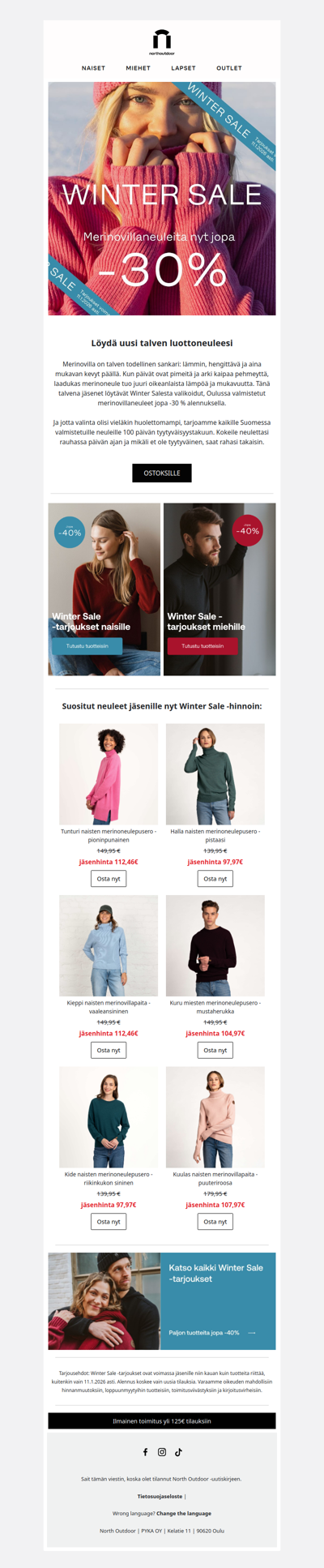 WINTER SALE | Merinovillaneuleita nyt jopa -30% jäsenille!