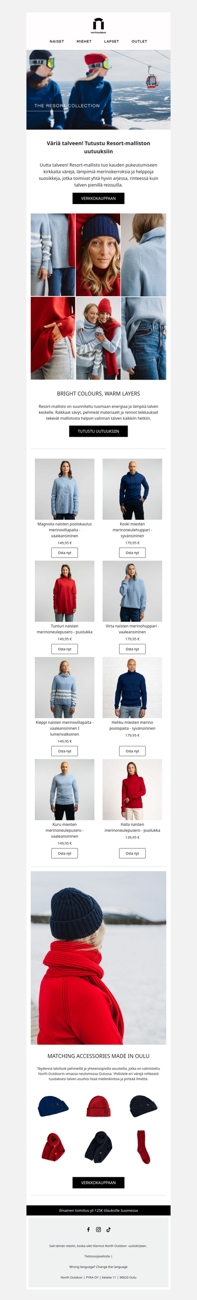 Väriä talveen ❤️❄️ Tutustu Resort-malliston uutuuksiin!