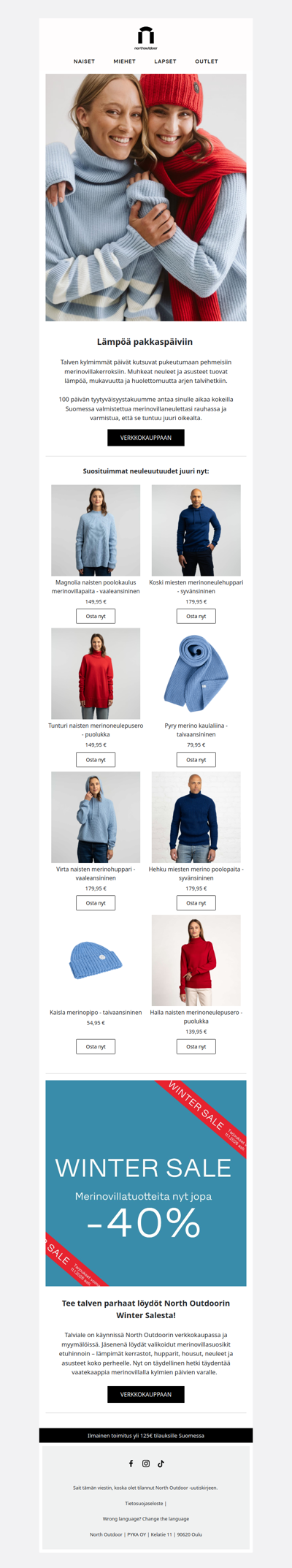 Luotettavaa lämpöä talveen muhkeilla merinovillaneuleilla ja asusteilla ❤️❄️