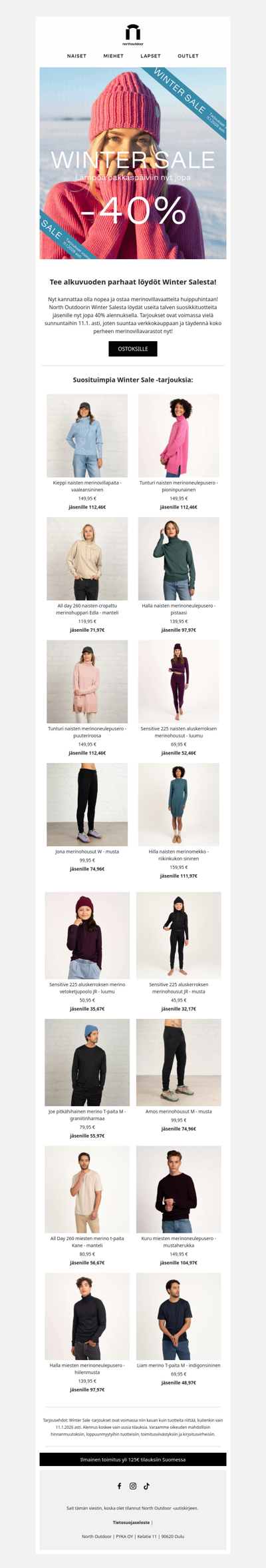 WINTER SALE | Vielä ennätät tekemään alkuvuoden parhaat löydöt ❄️
