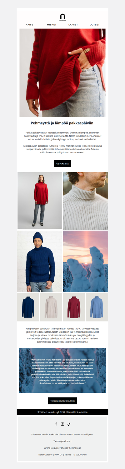 Lämpimimmät merinoneuleet pakkaspäiviin ❄️