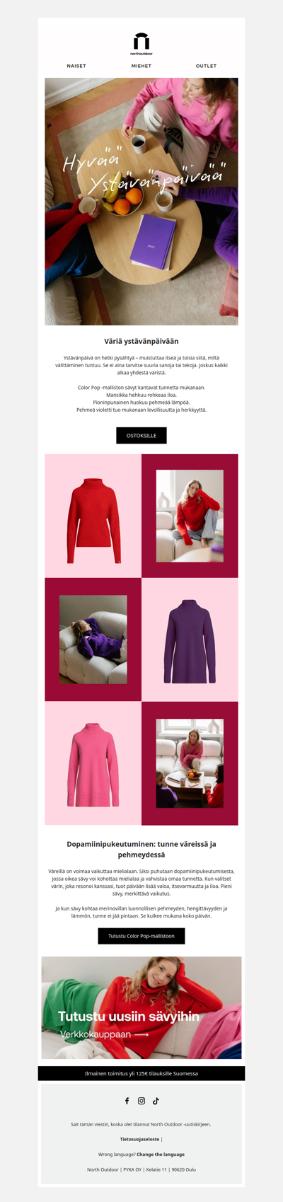 Väriä Ystävänpäivään 🌸