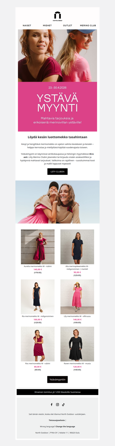 Merinomekkoja tasahinnoin! 👗