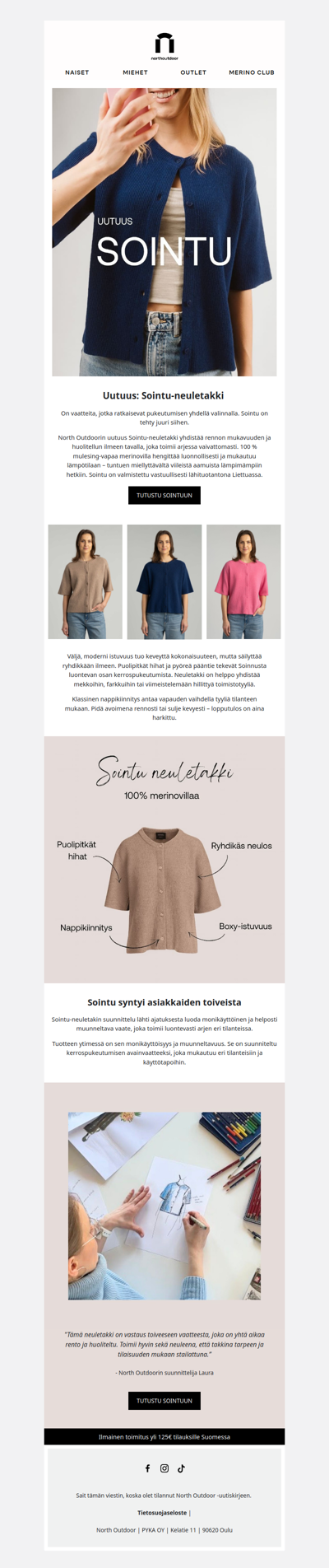 Uutuus Sointu-neuletakki! 💓