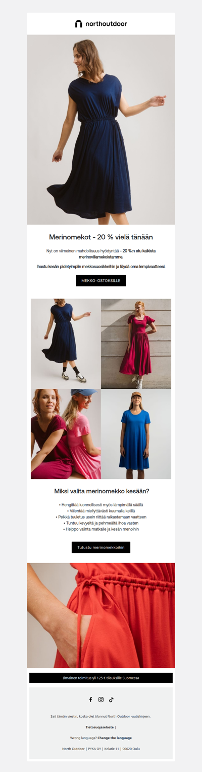 Merinomekot -20 % vielä tänään 💓