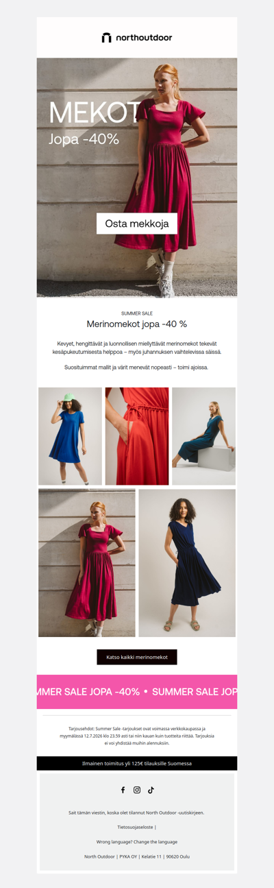 Kesän keveimmät merinomekot 👗