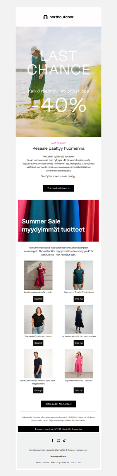 🧶 Vielä ehdit – Ale päättyy huomenna ➞