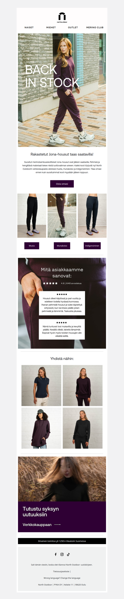 Jälleen saatavilla: Jona merinohousut 🧶