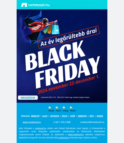 🔥 Az év legőrültebb árai itt vannak – Black Friday!