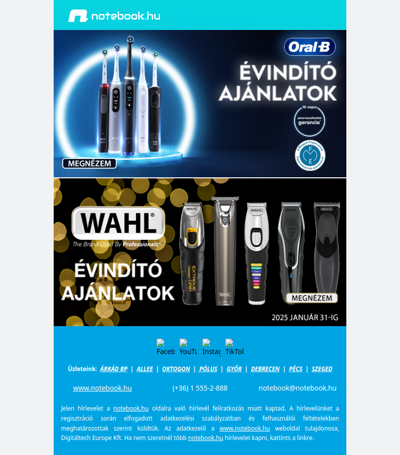 ✨ Évindító ajánlatok: Oral-B és Wahl termékek kedvező áron! 🪥✂️