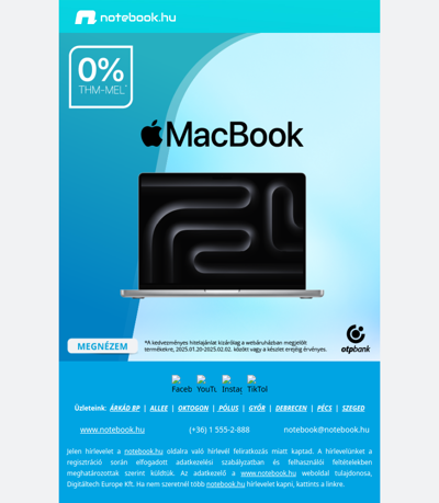 🍏 MacBook most 0% THM-mel – Ragadd meg az ajánlatot! 💻