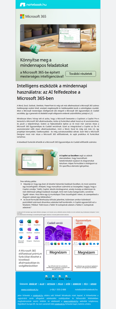 🤖 Microsoft 365 AI funkciókkal – Hatékonyabb munka minden nap! 💼