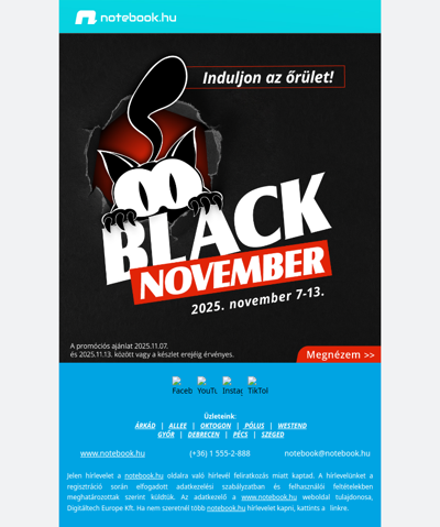 Indul az őrület – megkezdődött a Black November! 🖤🔥