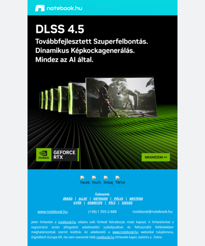DLSS 4.5 megérkezett – AI-vezérelt teljesítmény a GeForce RTX-en