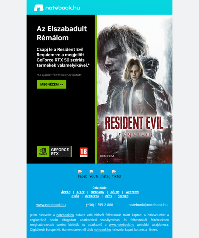 ⚡🟢 RTX 50 + Resident Evil = rémálom