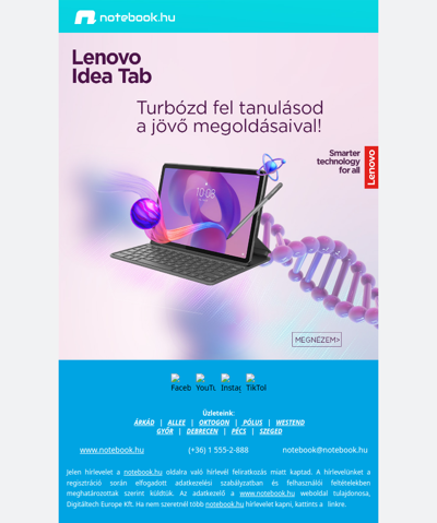 🧠💡 Tanulj okosabban a Lenovo Idea Tab segítségével.