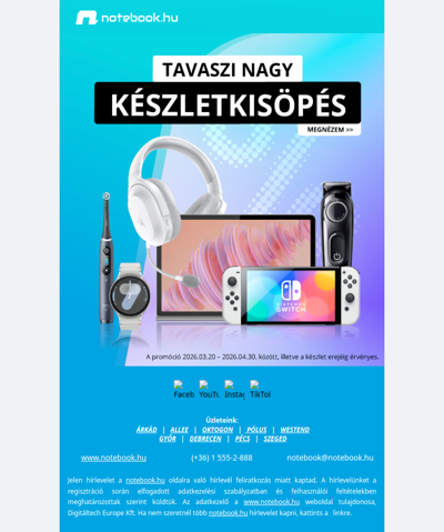 🔥 Tavaszi készletkisöprés