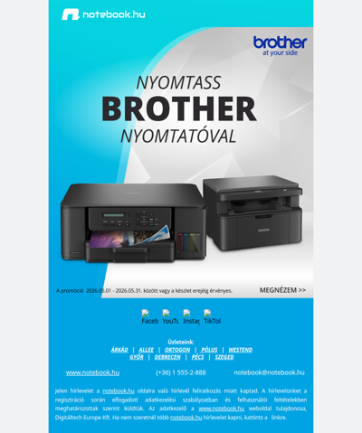 🖨️ Brother nyomtatók – megbízható választás