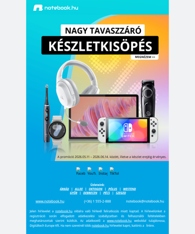 🛍️ Tavaszzáró akciók – csapj le a legjobb ajánlatokra
